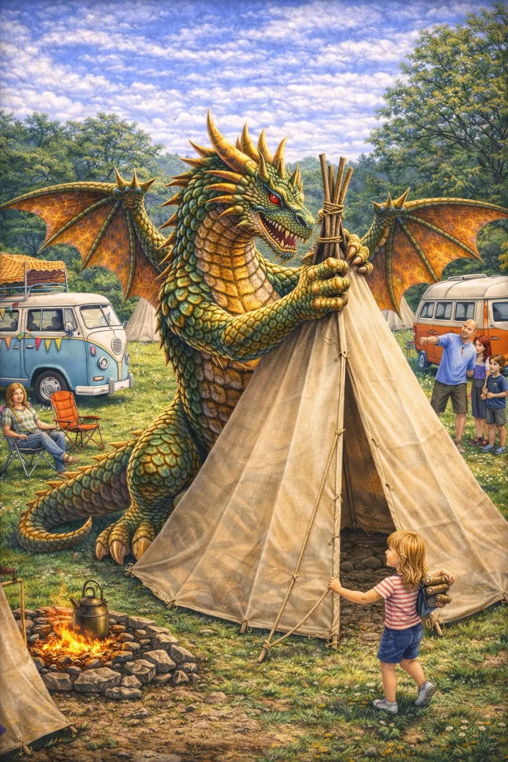 Camping and tee-pees